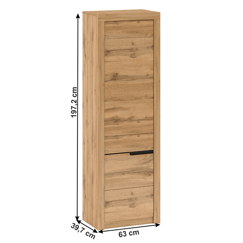 Casa si Gradina - Mobilier - Dulapuri si sifoniere - Dulapuri - Dulap cu polite V1, stejar wotan, stanga, TORONTA - Infinity.ro