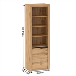 Casa si Gradina - Mobilier - Biblioteci si rafturi - Rafturi - Raft R1, stejar wotan, stanga, TORONTA - Infinity.ro