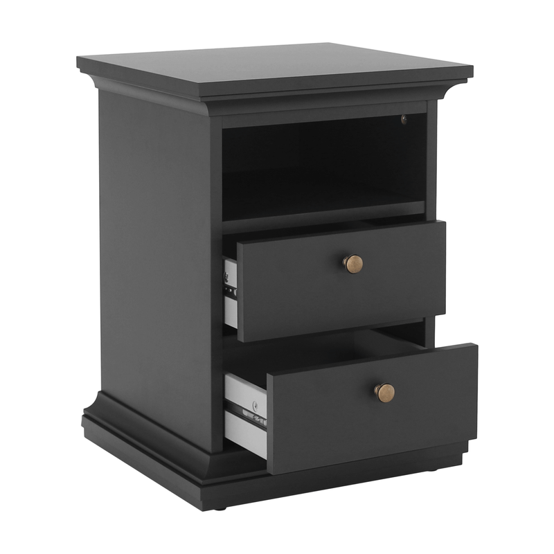 Casa si Gradina - Mobilier - Comode si corpuri - Noptiere - Noptiera, gri, PARIS 70302 - Infinity.ro