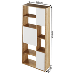 Casa si Gradina - Mobilier - Biblioteci si rafturi - Rafturi - Raft, stejar sonom / alb, ULIMI - Infinity.ro