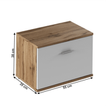 Casa si Gradina - Mobilier - Dulapuri si sifoniere - Dulapuri - Dulap TIP 6, stejar wotan/alb, CYRIL - Infinity.ro