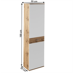 Casa si Gradina - Mobilier - Dulapuri si sifoniere - Dulapuri - Dulap de haine TIP 2, stejar wotan/alb, CYRIL - Infinity.ro