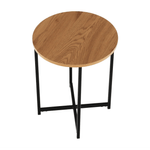 Casa si Gradina - Mobilier - Mese si birouri - Masute de cafea - Masuta laterala, stejar / metal negru, IMSAR - Infinity.ro