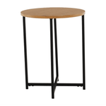 Casa si Gradina - Mobilier - Mese si birouri - Masute de cafea - Masuta laterala, stejar / metal negru, IMSAR - Infinity.ro