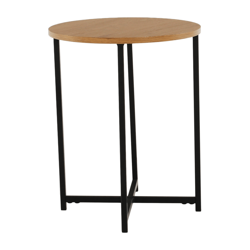 Casa si Gradina - Mobilier - Mese si birouri - Masute de cafea - Masuta laterala, stejar / metal negru, IMSAR - Infinity.ro