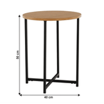 Casa si Gradina - Mobilier - Mese si birouri - Masute de cafea - Masuta laterala, stejar / metal negru, IMSAR - Infinity.ro