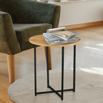 Casa si Gradina - Mobilier - Mese si birouri - Masute de cafea - Masuta laterala, stejar / metal negru, IMSAR - Infinity.ro