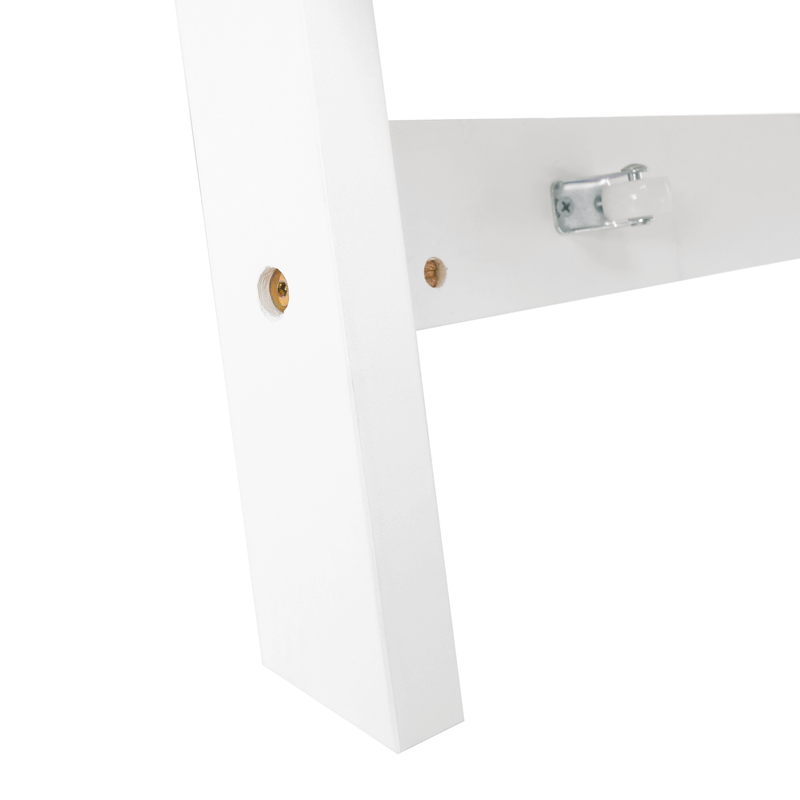 Casa si Gradina - Mobilier - Paturi si accesorii - Paturi - Pat extensibil pentru copii cu pat , alb, lemn masiv, PEDREZA - Infinity.ro