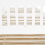 Casa si Gradina - Mobilier - Paturi si accesorii - Paturi - Pat extensibil pentru copii cu pat , alb, lemn masiv, PEDREZA - Infinity.ro