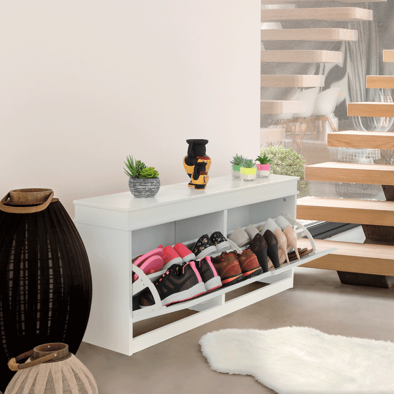 Casa si Gradina - Mobilier - Dulapuri si sifoniere - Dulapuri pantofi - Pantofar, 2 compartimente, alb, SEBER TYP 4 - Infinity.ro