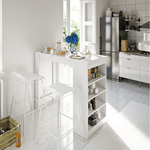 Casa si Gradina - Mobilier - Mese si birouri - Mese living - Masa de bar, alb,117x57 cm,  AUSTEN - Infinity.ro