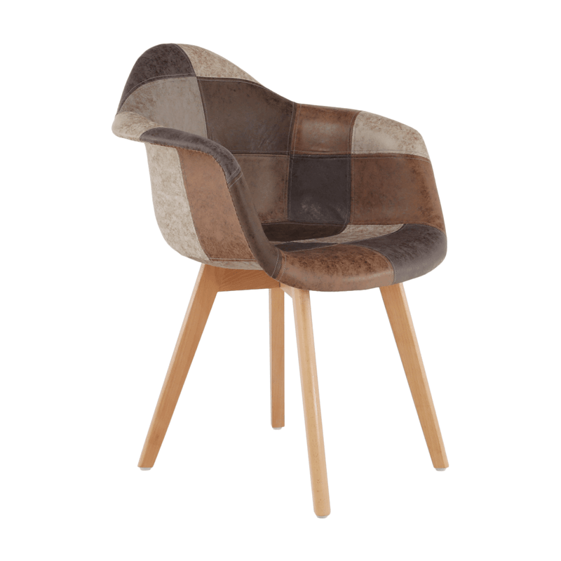 Casa si Gradina - Mobilier - Scaune si fotolii - Fotolii - Fotoliu de design, patchwork/fag, TERST - Infinity.ro