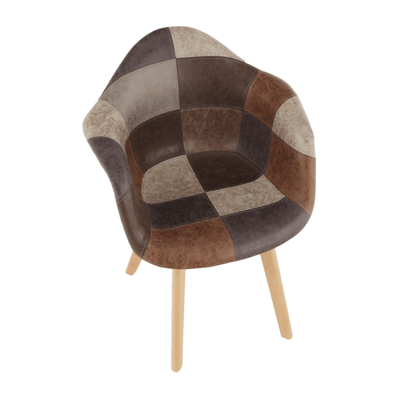 Casa si Gradina - Mobilier - Scaune si fotolii - Fotolii - Fotoliu de design, patchwork/fag, TERST - Infinity.ro