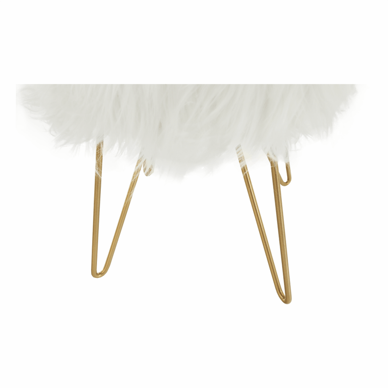 Casa si Gradina - Mobilier - Scaune si fotolii - Tabureti - Taburet, alb/vopsea aurie, JAMINA - Infinity.ro