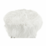 Casa si Gradina - Mobilier - Scaune si fotolii - Tabureti - Taburet, alb/vopsea aurie, JAMINA - Infinity.ro