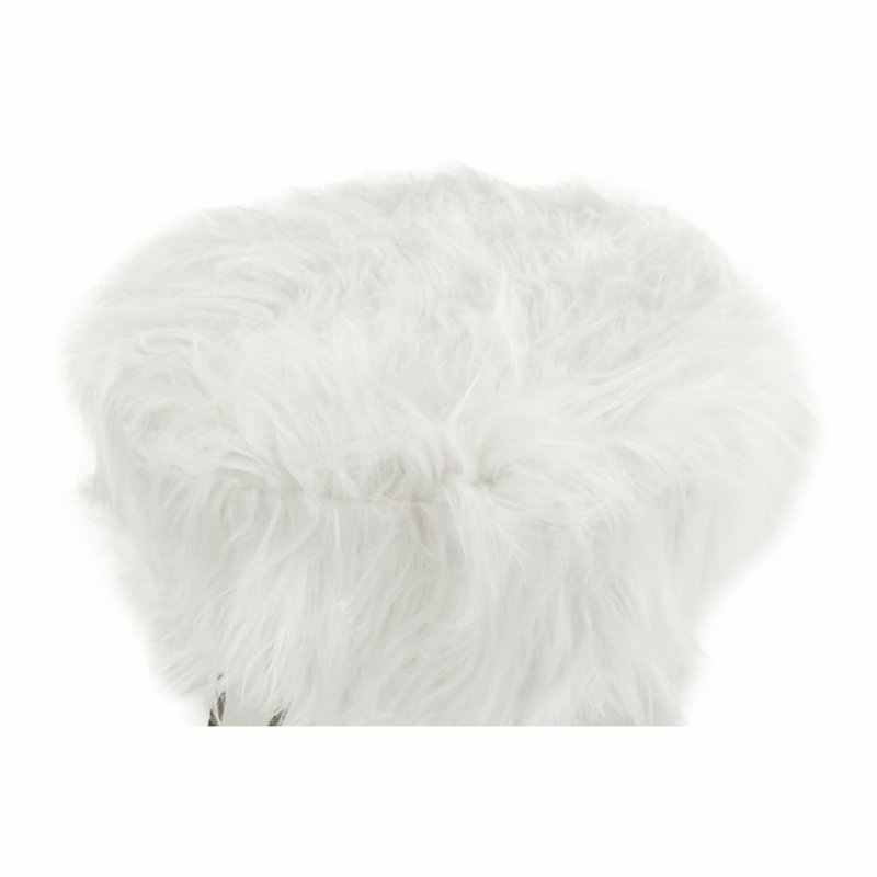 Casa si Gradina - Mobilier - Scaune si fotolii - Tabureti - Taburet, alb/vopsea aurie, JAMINA - Infinity.ro