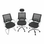 Casa si Gradina - Mobilier - Scaune si fotolii - Scaune - Scaun de sedinta, gri/alb SANAZ TYP 3 - Infinity.ro