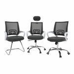 Casa si Gradina - Mobilier - Scaune si fotolii - Scaune - Scaun de sedinta, gri/alb SANAZ TYP 3 - Infinity.ro