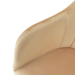 Casa si Gradina - Mobilier - Scaune si fotolii - Fotolii - Fotoliu rotativ, textil Velvet, bej/fag, DALIO - Infinity.ro