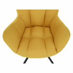 Casa si Gradina - Mobilier - Scaune si fotolii - Scaune - Scaun de design rotativ, galben/negru, KOMODO - Infinity.ro