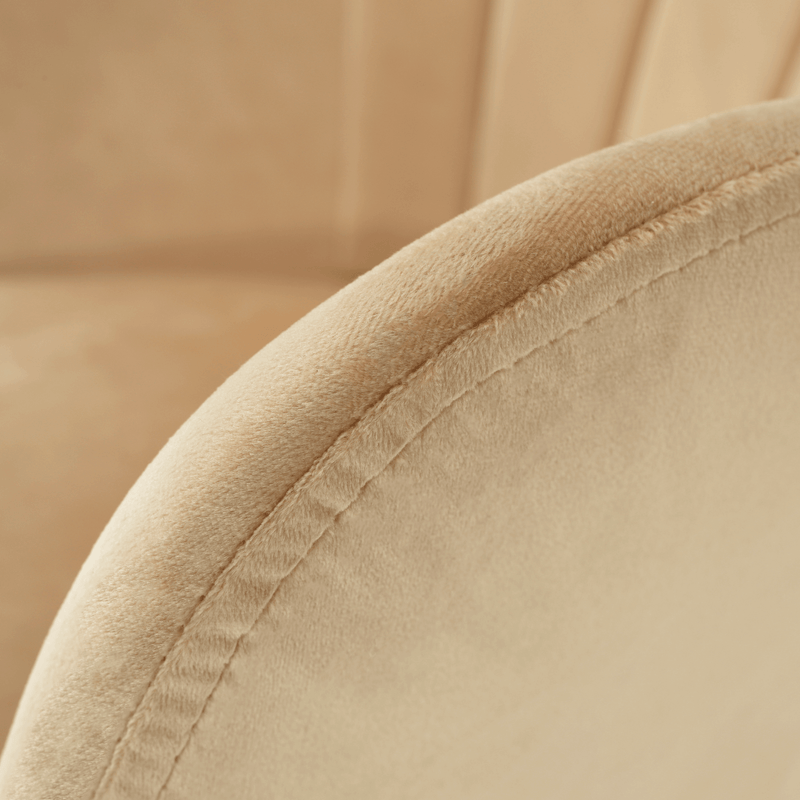 Casa si Gradina - Mobilier - Scaune si fotolii - Fotolii - Fotoliu rotativ, textil Velvet, bej/fag, DALIO - Infinity.ro