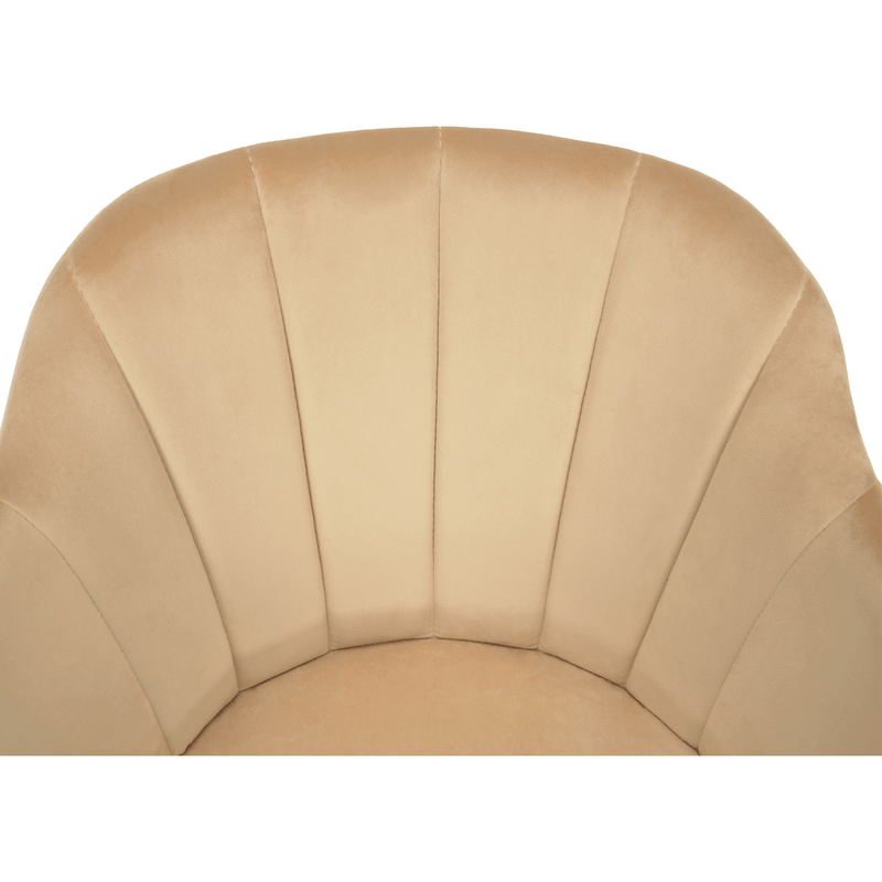 Casa si Gradina - Mobilier - Scaune si fotolii - Fotolii - Fotoliu rotativ, textil Velvet, bej/fag, DALIO - Infinity.ro