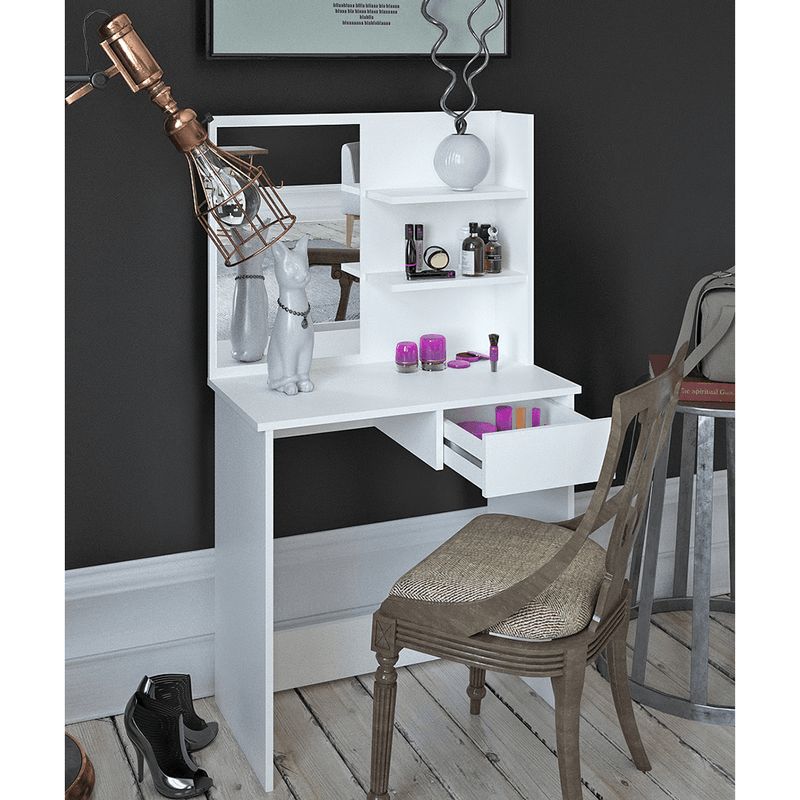 Casa si Gradina - Mobilier - Comode si corpuri - Masute de toaleta - Masuta de toaleta/toaleta, alb, BELEZA - Infinity.ro