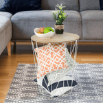 Casa si Gradina - Mobilier - Mese si birouri - Masute de cafea - Masuta auxiliara, natural/alb, NANCER TYP 3 - Infinity.ro