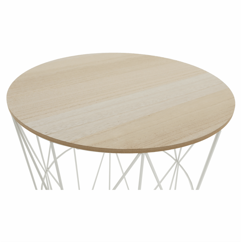 Casa si Gradina - Mobilier - Mese si birouri - Masute de cafea - Masuta auxiliara, natural/alb, NANCER TYP 3 - Infinity.ro