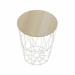 Casa si Gradina - Mobilier - Mese si birouri - Masute de cafea - Masuta auxiliara, natural/alb, NANCER TYP 3 - Infinity.ro