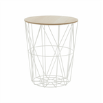 Casa si Gradina - Mobilier - Mese si birouri - Masute de cafea - Masuta auxiliara, natural/alb, NANCER TYP 3 - Infinity.ro