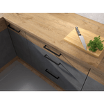 Casa si Gradina - Mobilier - Dulapuri si sifoniere - Dulapuri - Dulap inferior, gri mat/stejar lancelot, VEGA 40 D 3S BB - Infinity.ro