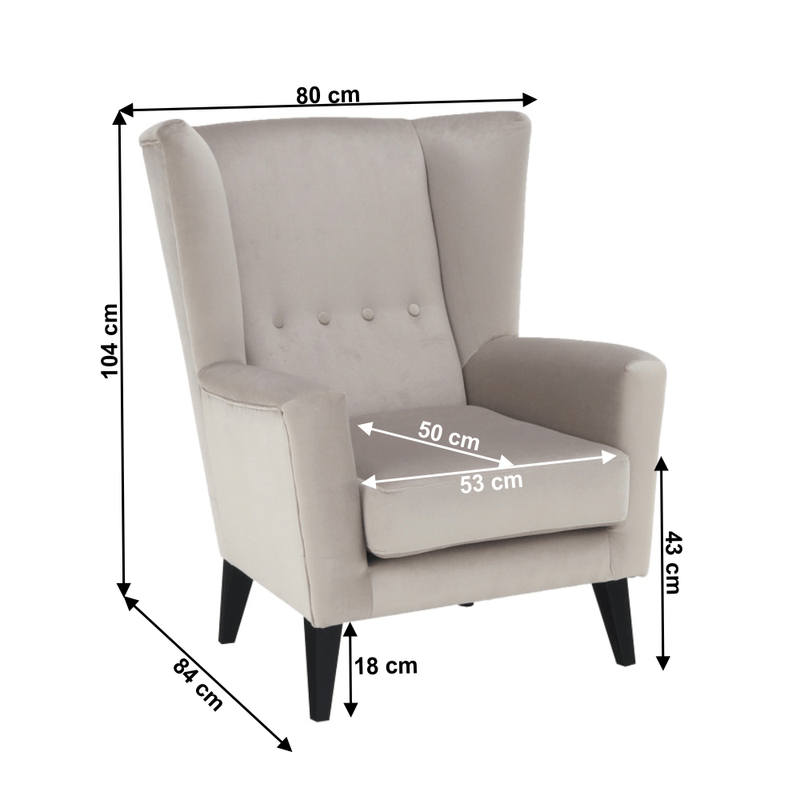Casa si Gradina - Mobilier - Scaune si fotolii - Fotolii - Fotoliu, crem/negru, RODEZA - Infinity.ro