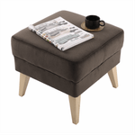 Casa si Gradina - Mobilier - Scaune si fotolii - Tabureti - Taburet,  RODEZA, gri-maro-taupe/fag - Infinity.ro