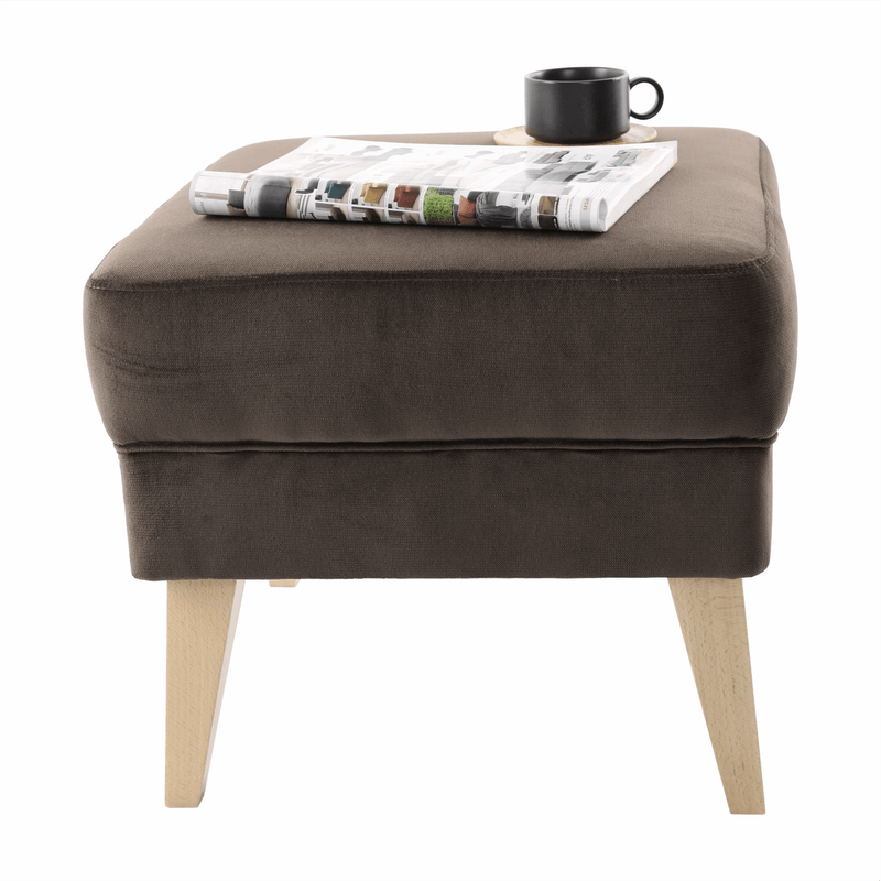 Casa si Gradina - Mobilier - Scaune si fotolii - Tabureti - Taburet,  RODEZA, gri-maro-taupe/fag - Infinity.ro