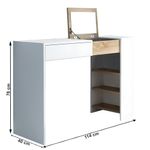 Casa si Gradina - Mobilier - Comode si corpuri - Masute de toaleta - Masuta de toaleta/masa de scris, alb/stejar sonoma, ELIS - Infinity.ro