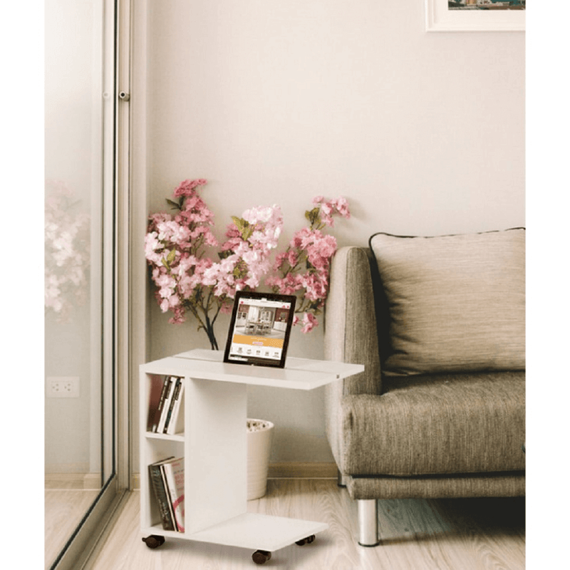 Casa si Gradina - Mobilier - Mese si birouri - Masute de cafea - Masuta auxiliara, alb, NIDEN - Infinity.ro