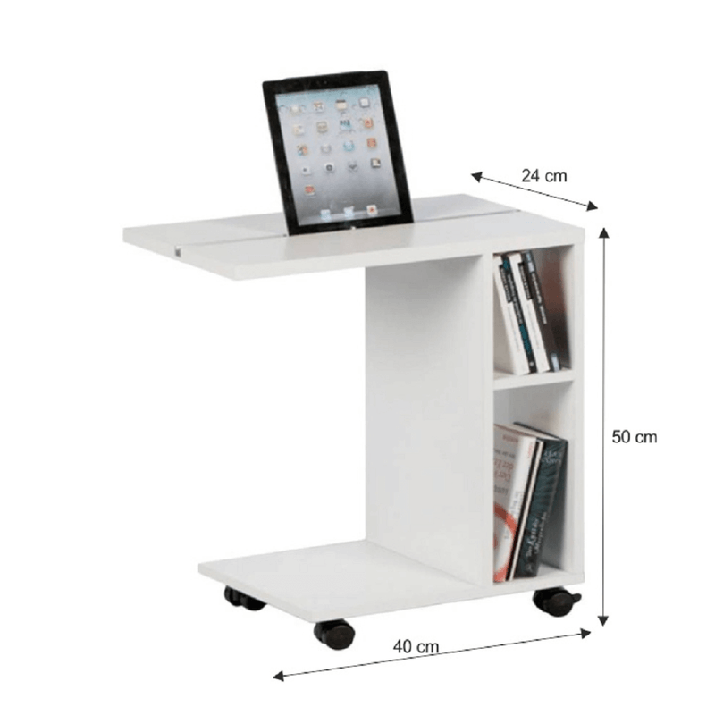 Casa si Gradina - Mobilier - Mese si birouri - Masute de cafea - Masuta auxiliara, alb, NIDEN - Infinity.ro