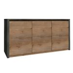 Casa si Gradina - Mobilier - Comode si corpuri - Comode - Comoda, stejar lefkas inchis/gri, MONTANA K3D - Infinity.ro