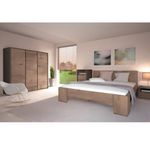 Casa si Gradina - Mobilier - Comode si corpuri - Comode - Comoda, stejar lefkas inchis/gri, MONTANA K3D - Infinity.ro