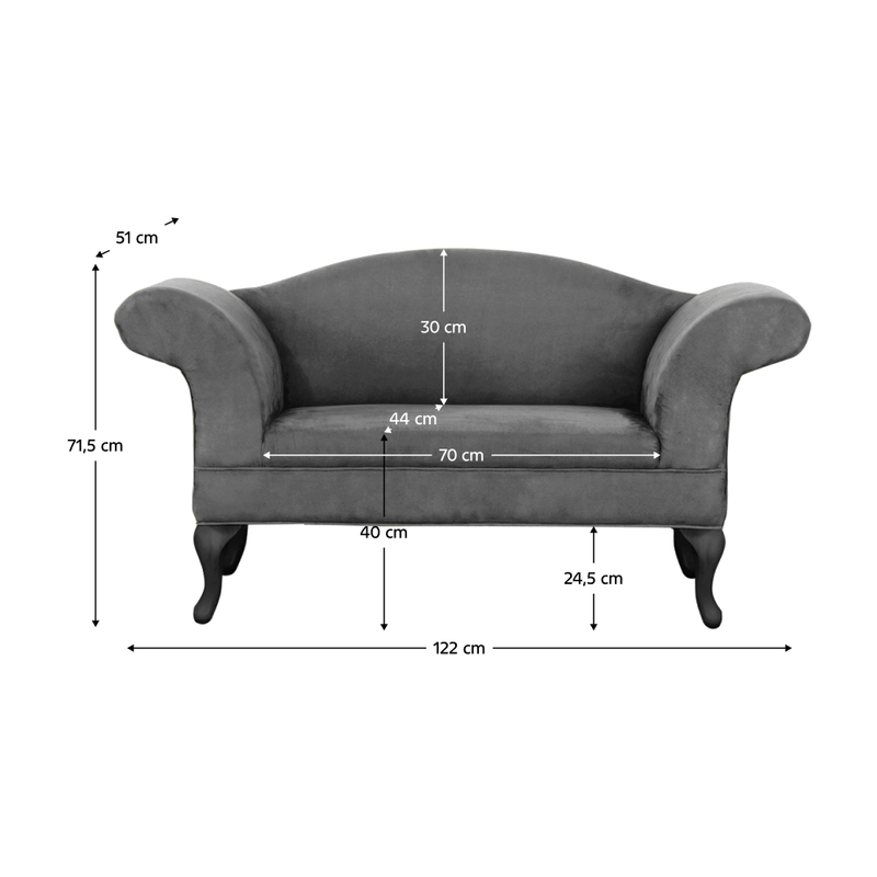 Casa si Gradina - Mobilier - Canapele si coltare - Canapele - Canapea, gri/negru, FABRICIO - Infinity.ro