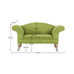 Casa si Gradina - Mobilier - Canapele si coltare - Canapele - Coltar, verde/stejar, FABRICIO - Infinity.ro