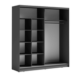 Casa si Gradina - Mobilier - Dulapuri si sifoniere - Dulapuri - Dulap cu usi glisante, grafit gri inchis, BIRGAMO TYP 2 - Infinity.ro