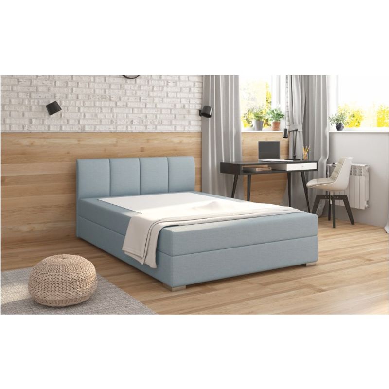 Casa si Gradina - Mobilier - Paturi si accesorii - Paturi - Pat boxspring 140x200, menta, RIANA KOMFORT - Infinity.ro