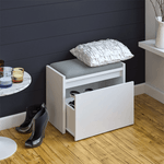 Casa si Gradina - Mobilier - Organizare si depozitare - Bancute - Banca cu spatiu de depozitare, alba, BERGI - Infinity.ro