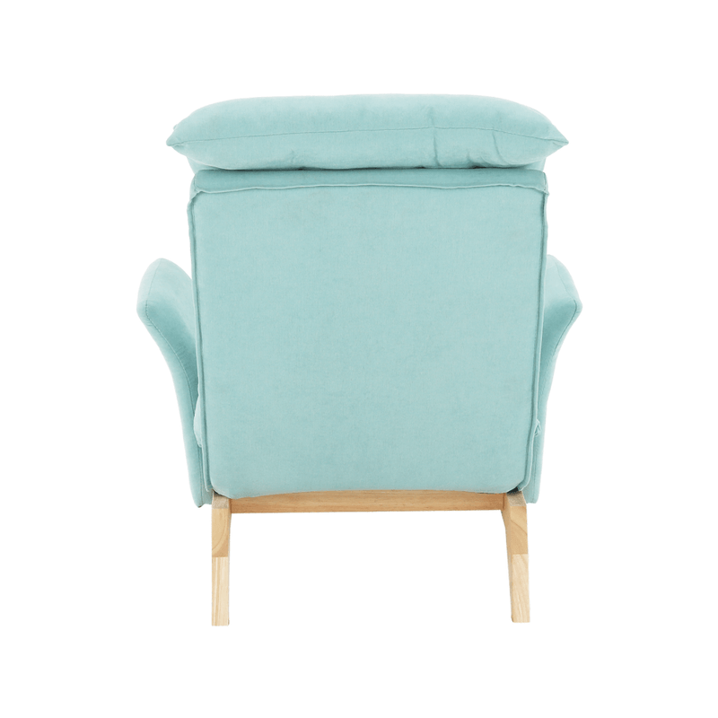 Casa si Gradina - Mobilier - Scaune si fotolii - Scaune - Scaun cu suport pt. picioare, mentol / natural, ZANDER - Infinity.ro