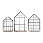 Casa si Gradina - Mobilier - Biblioteci si rafturi - Rafturi - Set de 3 rafturi, natural/negru, AZURI - Infinity.ro