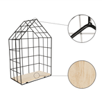 Casa si Gradina - Mobilier - Biblioteci si rafturi - Rafturi - Set de 3 rafturi, natural/negru, AZURI - Infinity.ro