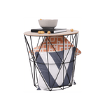 Casa si Gradina - Mobilier - Mese si birouri - Masute de cafea - Masuta auxiliara, model natural/negru, NANDO - Infinity.ro