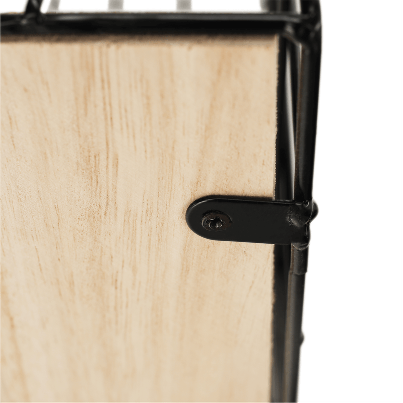 Casa si Gradina - Mobilier - Biblioteci si rafturi - Rafturi - Set de 3 rafturi, natural/negru, AZURI - Infinity.ro